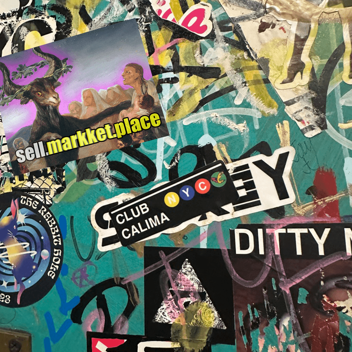 using our stickers in local bathrooms to spread the message of akelarre