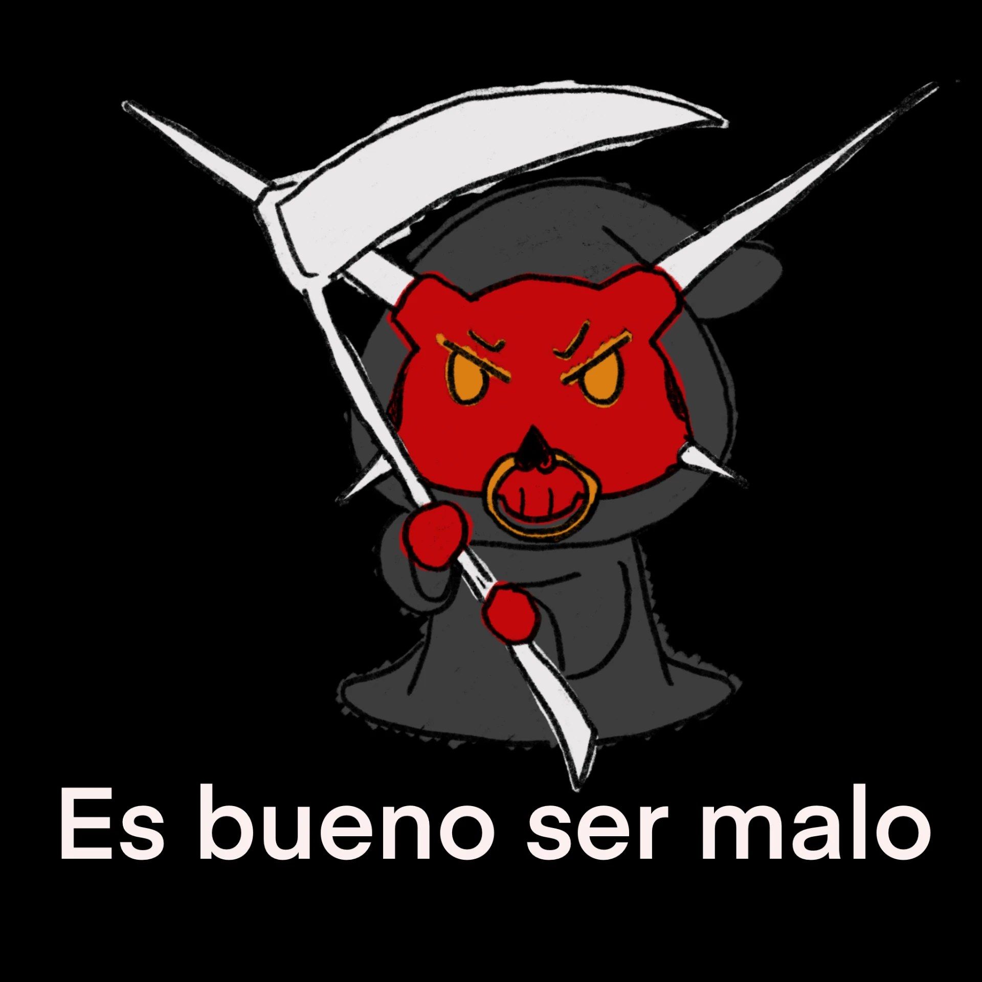 Es bueno ser malo, sticker