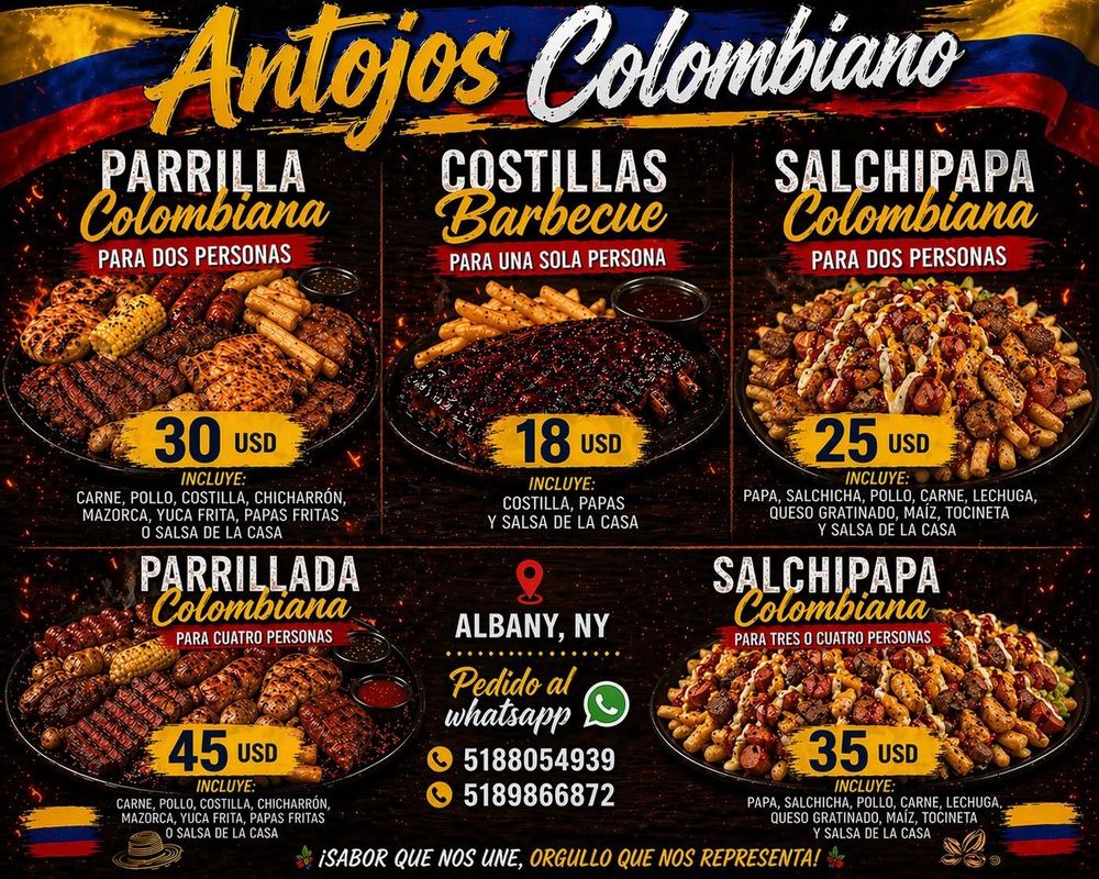Antojos Colombianos, Comida a domicilio