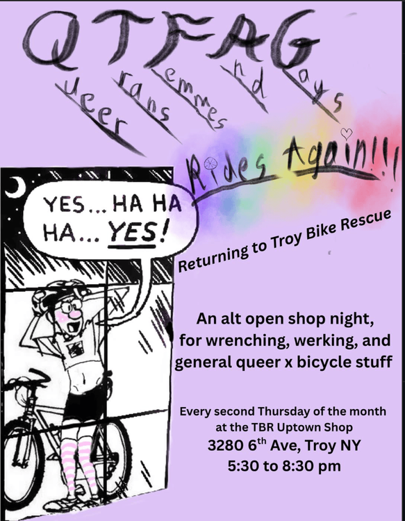 QTFAG NIGHTS - troy bike rescue