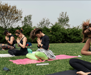 Free yoga Saturdays Albany Summer season slide