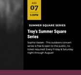 Troy's Summer Square Series