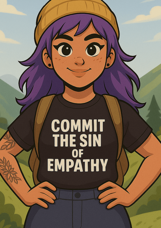 screenprinted Empathy t-shirt