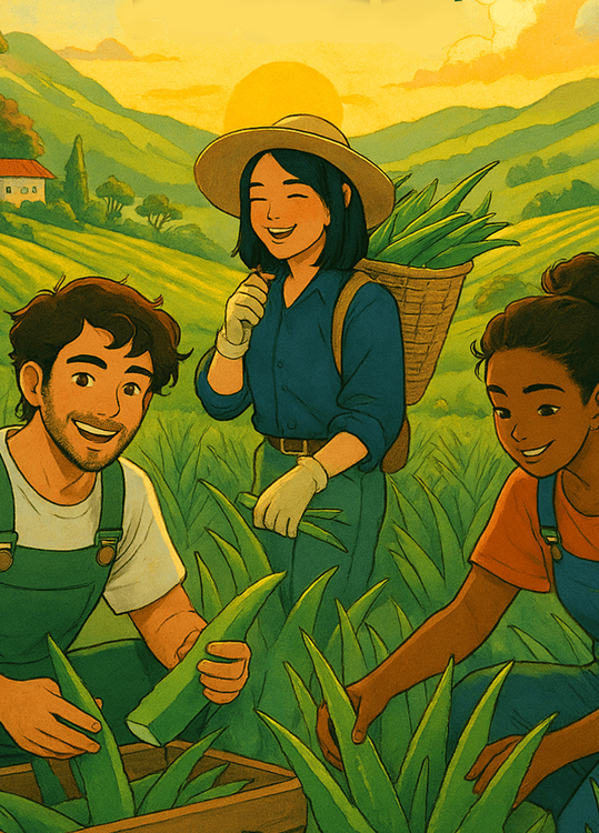 Colombian Caribe, Aloe Vera Farm