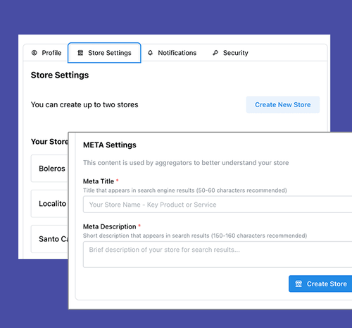 Markkët Dashboard: managing your store