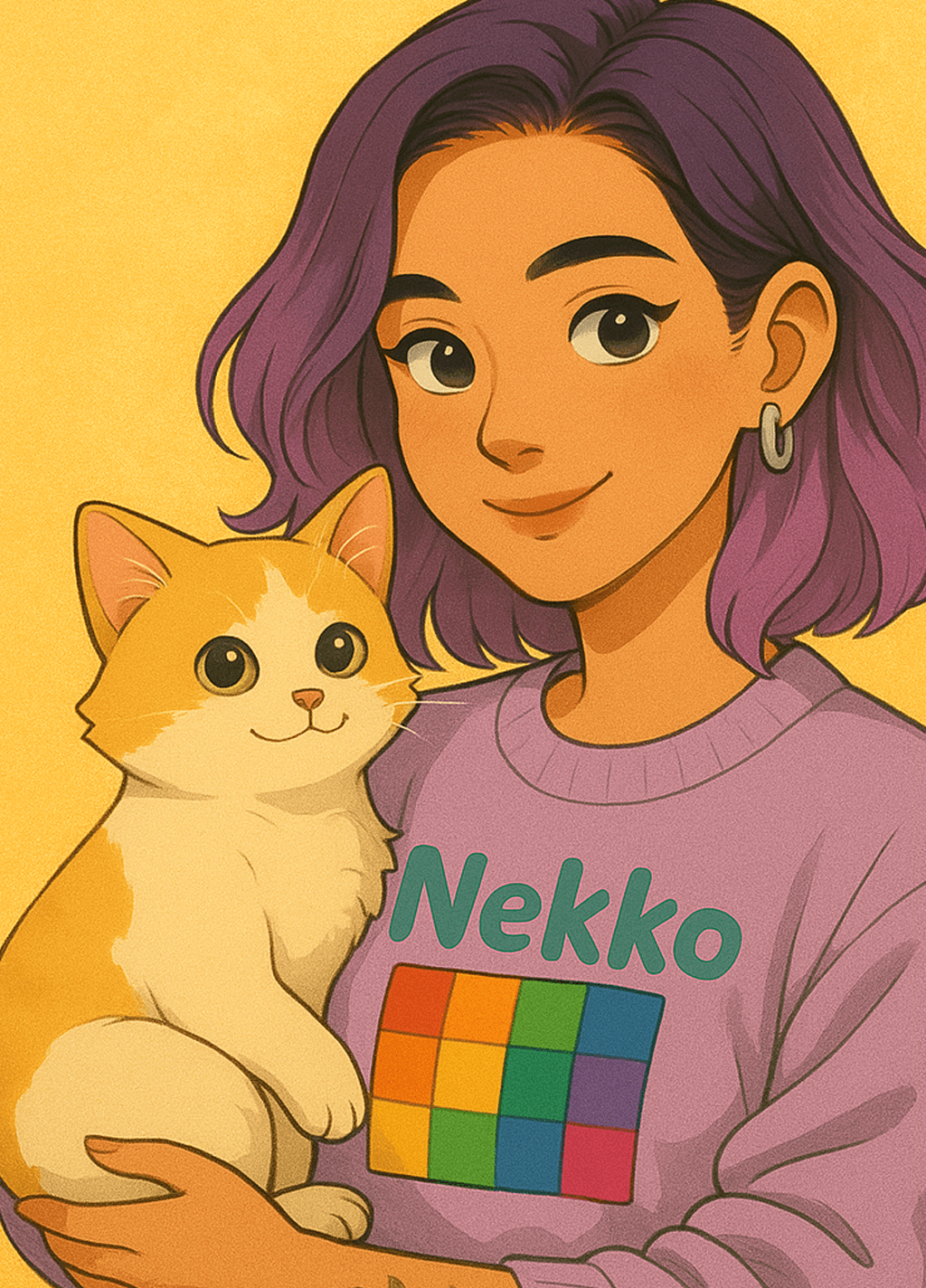 roku Nekko T-shirt Screen Print